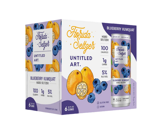 Untitled Art Florida Seltzer Blueberry Kumquat 12oz 6-Pack Can