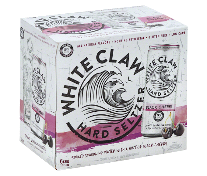 White Claw Hard Seltzer Black Cherry 12oz 6-Pack Can