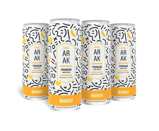 Miami Arak Mango Hard Seltzer 12oz 4-Pack Can