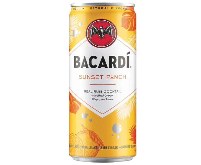 Bacardi Sunset Punch Cocktail 355ml 4-Pack Can