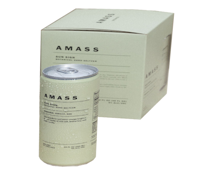 Amass Sun Sign Botanical Hard 12oz 4-Pack Can