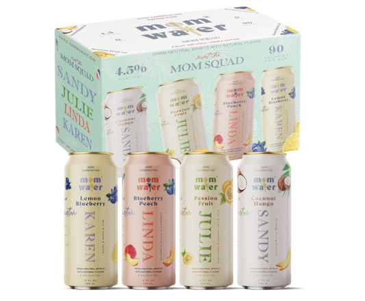 Mom Water Mom Squad Variety Pack 12oz 8-Pack Can
