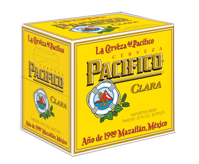 Cerveza Pacifico Clara 12oz 12-Pack Bottle