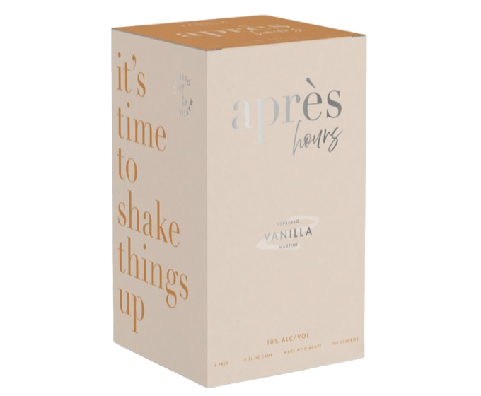 Apres Hours Vanilla Espresso 355ml 4-Pack Can