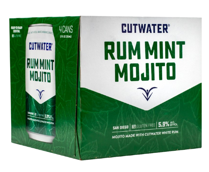 Cutwater Rum Mint Mojito 12oz 4-Pack Can