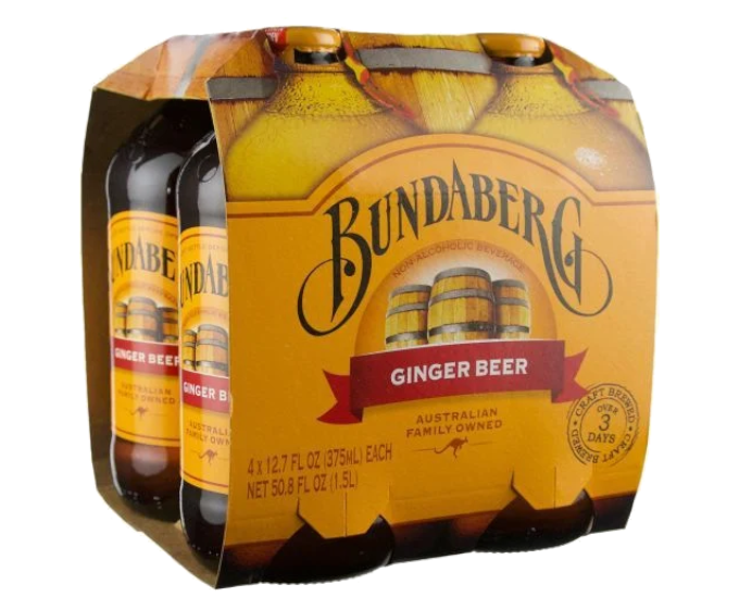 Bundaberg Ginger Beer 12.7oz 4-Pack Can