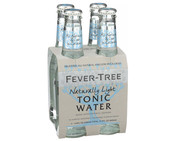 Fever Tree Naturally Light Tonic Water 6.8oz 4-Pack