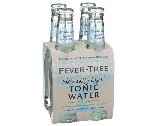 Fever Tree Naturally Light Tonic Water 6.8oz 4-Pack Bottle