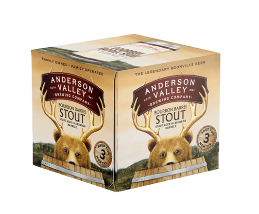 Anderson Valley Bourbon Barrel Stout 12oz 4-Pack Can