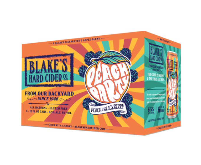 Blakes Hard Peach Party 12oz 6-Pack Can