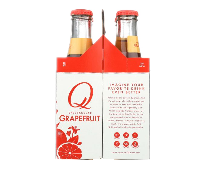 Q Grapefruit 6.7oz 4-Pack Bottle