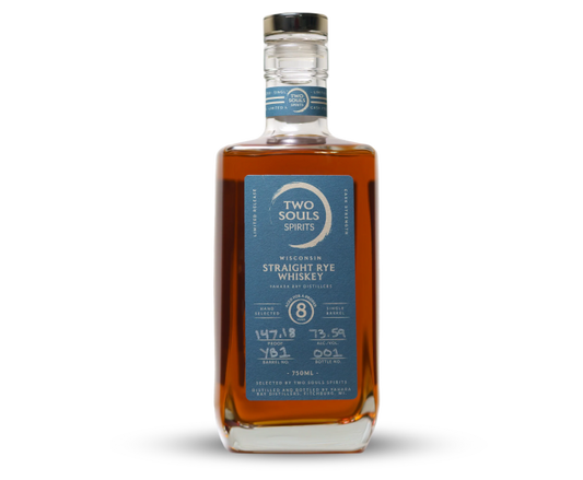 Two Souls Yahara Bay Rum Wisconsin Straight Rye 8 Years 750ml