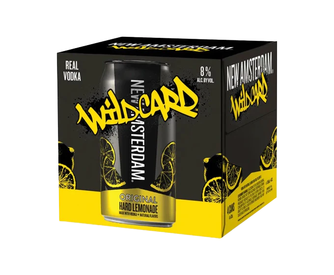 New Amsterdam Wild Card Original Hard Lemonade 355ml 4-Pack Can
