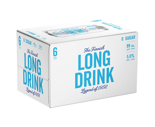 The Finnish Long Drink Zero Sugar 355ml 6-Pack Can