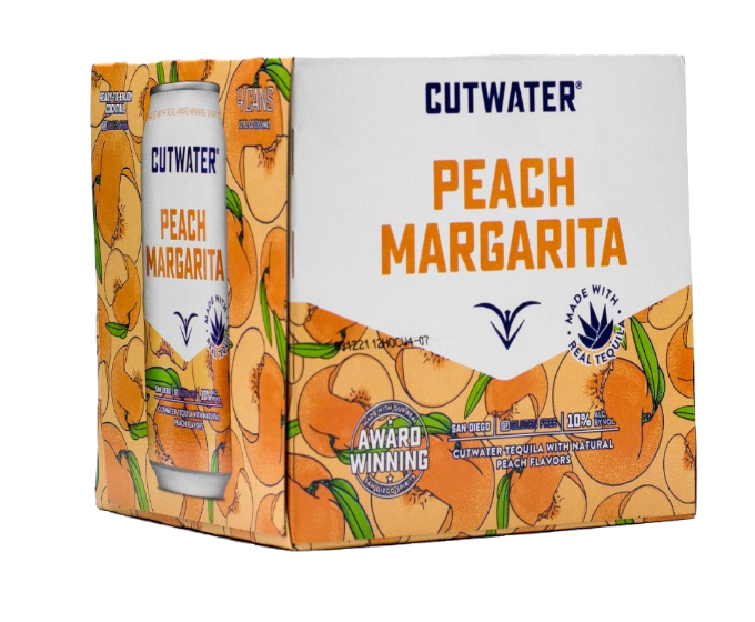 Cutwater Peach Margarita 12oz 4-Pack Can