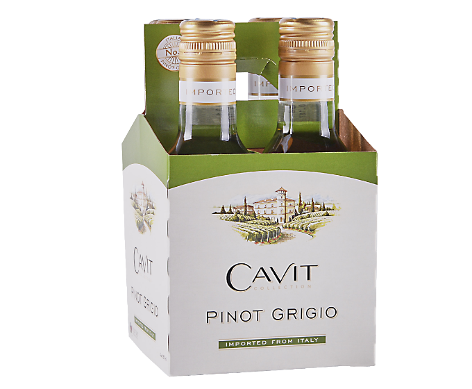 Cavit Pinot Grigio 187ml 4-Pack Bottle