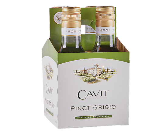 Cavit Pinot Grigio 187ml 4-Pack Bottle