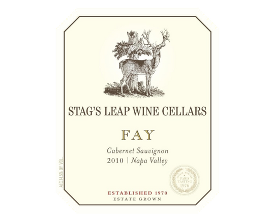 Stags Leap Cabernet Sauv Fay 2010 750ml (Scan Correct Vintage)