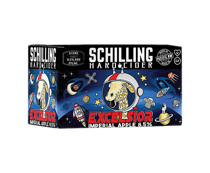 Schilling Excelsior Imperial Apple Hard Cider 12oz 6-Pack Can