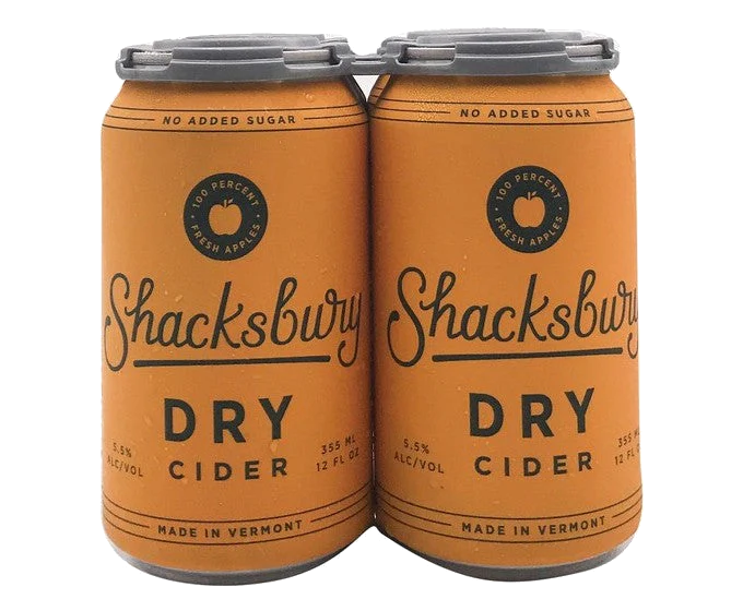 Shacksbury Cider Dry 12oz 4-Pack Can