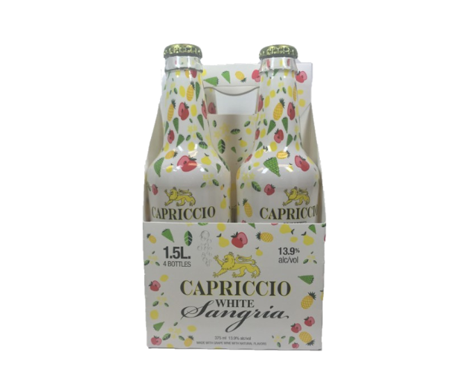 Capriccio Bubbly White Sangria 375ml 4-Pack Bottle