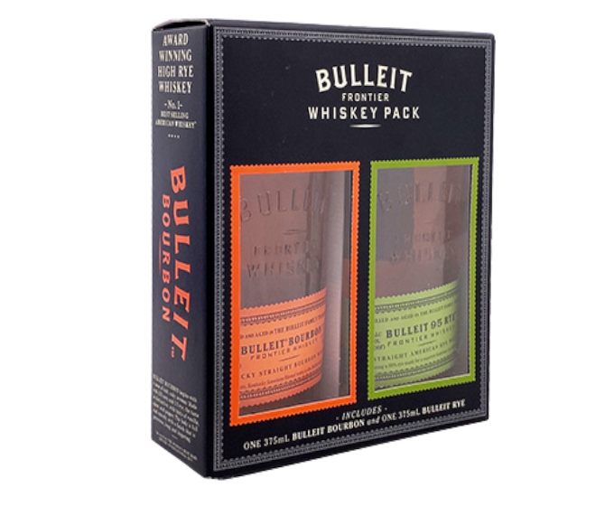 Bulleit Frontier Whiskey Combo Pack 375ml (Boubon & Rye)