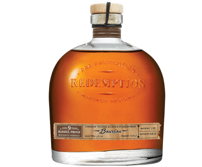 Redemption Barrel Proof 9 Years 750ml