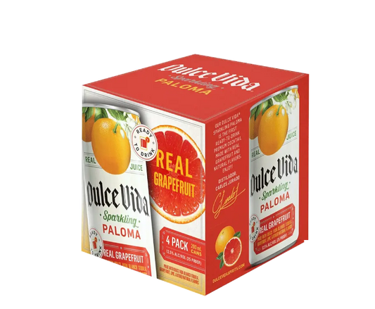 Dulce Vida Sparkling Paloma Real Grapefruit 200ml 4-Pack Can