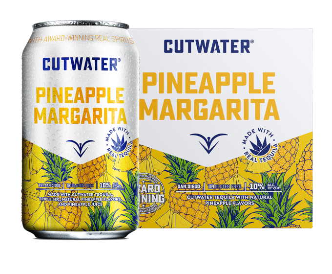 Cutwater Pineapple Margarita 12oz 4-Pack Can