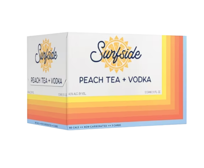 Surfside Peach Tea 12oz 4-Pack Can
