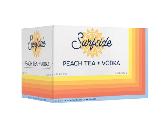 Surfside Peach Tea 12oz 4-Pack Can