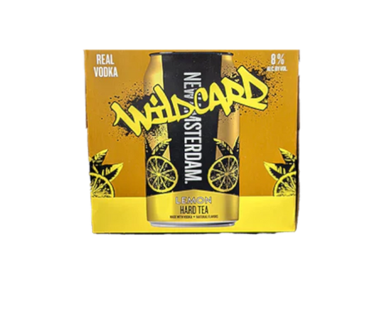 New Amsterdam Wild Card Lemon Hard Tea 355ml 4-Pack Can