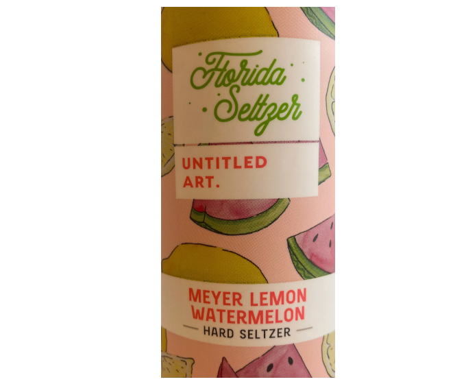 Untitled Art Florida Seltzer Meyer Lemon Watermelon 12oz 6-Pack Can