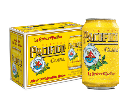 Cerveza Pacifico Clara 12oz 12-Pack Can
