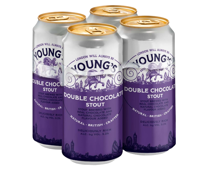 Youngs Double Chocolate  14.9oz 4-Pack Can
