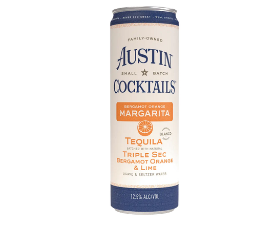 Austin Sparkling Bergamot Orange Margarita 8.4oz 4-Pack Can