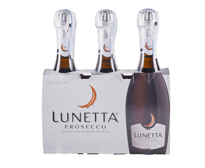 Cavit Lunetta Prosecco Brut 187ml 3-Pack Bottle