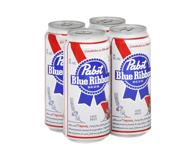Pabst Blue Ribbon (PBR) 16oz 4-Pack Can