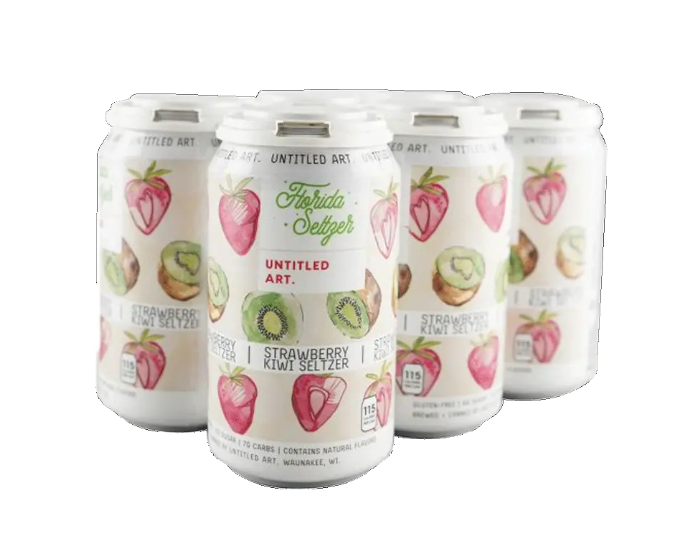 Untitled Art Florida Strawberry Kiwi Seltzer 12oz 6-Pack Can