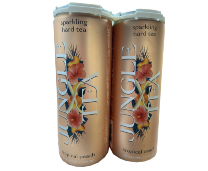 Jungle Tea Tropical Peach 12oz 4-Pack Can