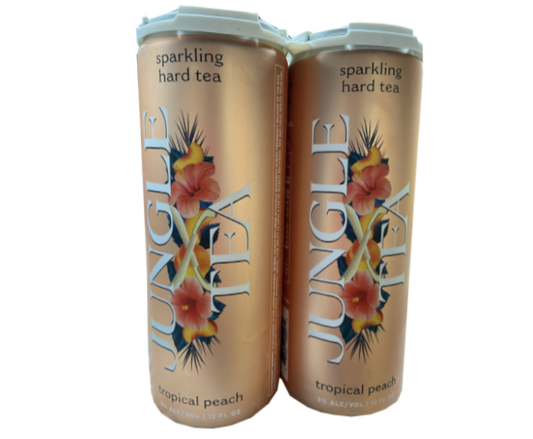 Jungle Tea Tropical Peach 12oz 4-Pack Can