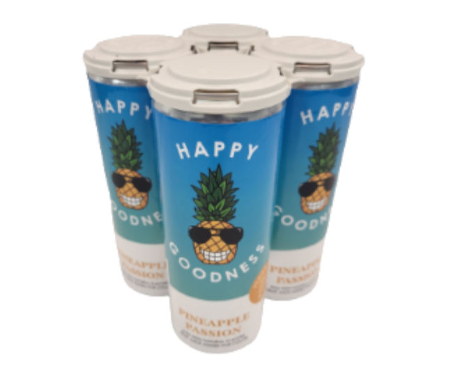 Happy Goodness Pineapple Passion 355ml 4-Pack Can