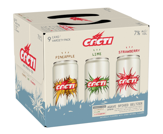 Cacti Agave Spiked Seltzer Variety 12oz 9-Pack Can