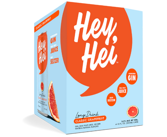 Hey Hei Long Drink Classic Grapefruit 4-Pack Can