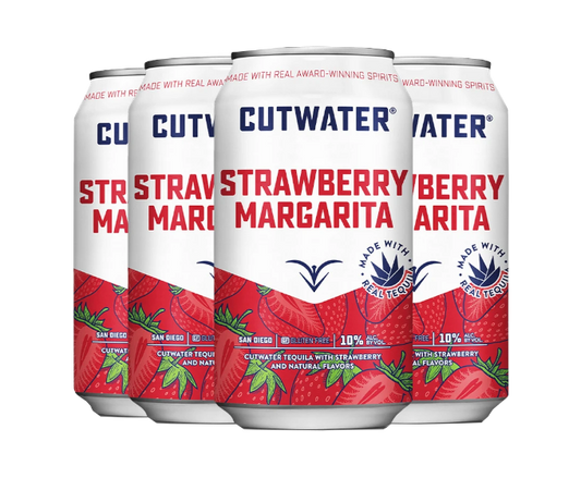 Cutwater Strawberry Margarita 12oz 4-Pack Can