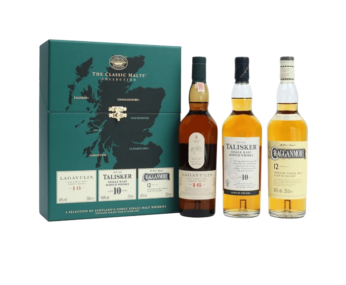 The Classic Malts Collection Single Malt 200ml 3-Pack