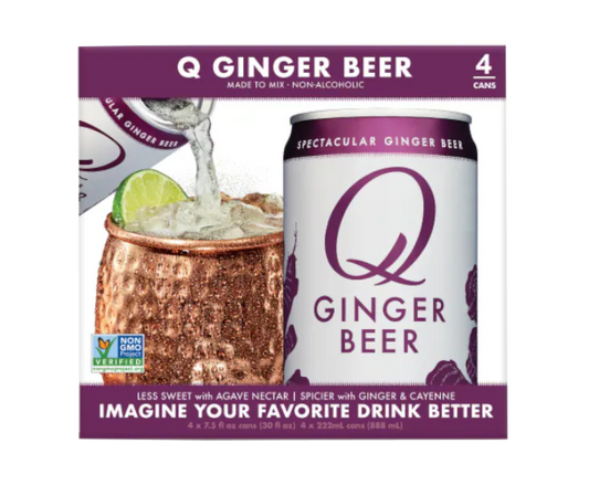Q Mixers Ginger Beer 7.5oz 4-Pack Can