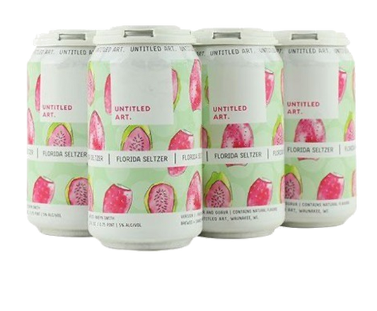 Untitled Art Florida Seltzer Prickly Pear Guava 12oz 6-Pack Can