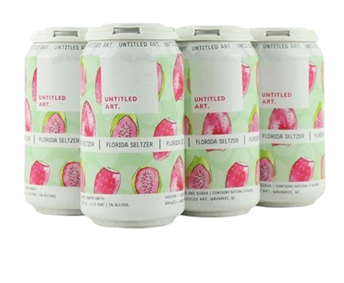 Untitled Art Florida Seltzer Prickly Pear Guava 12oz 6-Pack Can