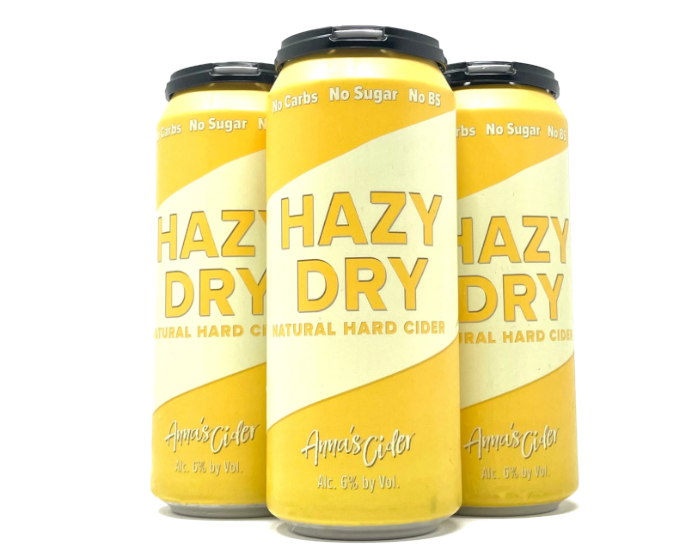Annas Cider Hazy Dry 16oz 4-Pack Can
